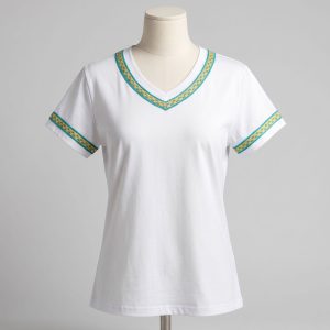 Camisa de algodón con detalles decorados